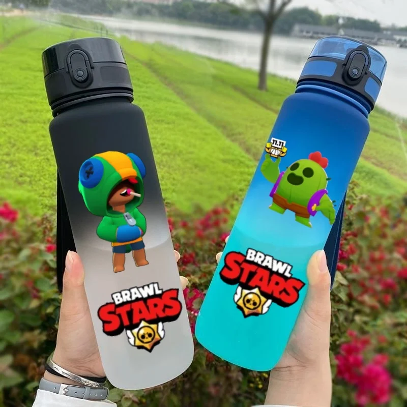 

Wilderness Brawl Outdoor Sports 650ML Large Capacity Cartoon Portable Plastic Water Bottle Drinking Cup Student Birthday Gift