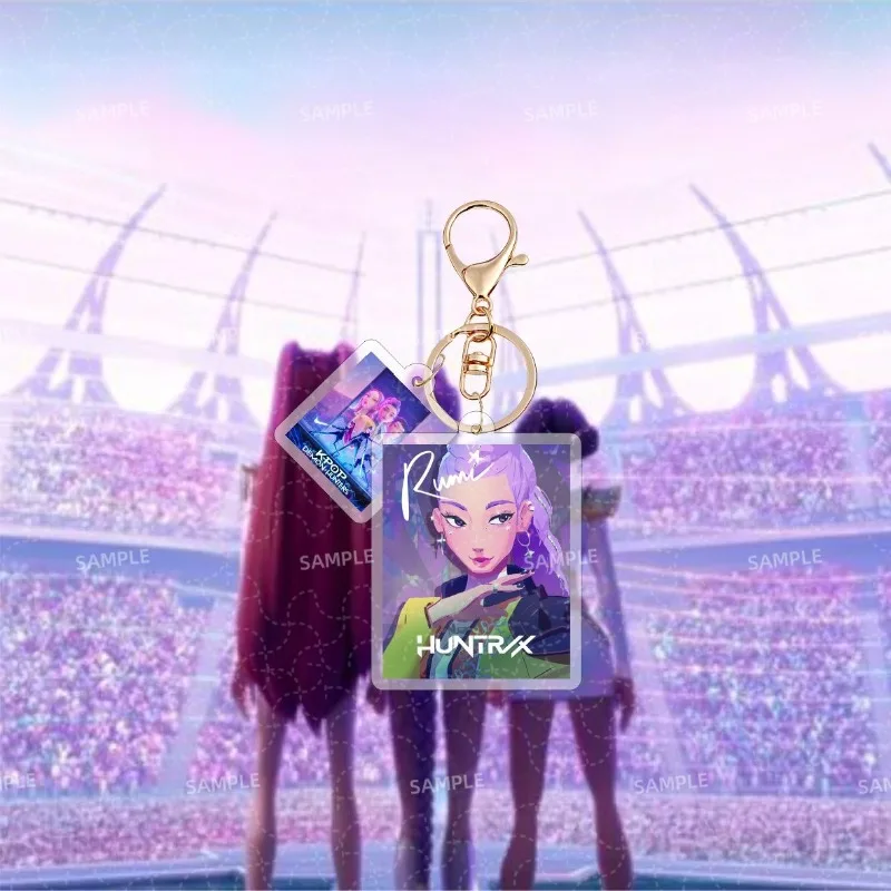 KPOP DEMON HUNTERS Acryl Schlüsselanhänger Anhänger Zubehör Schmuck Sternperipherie