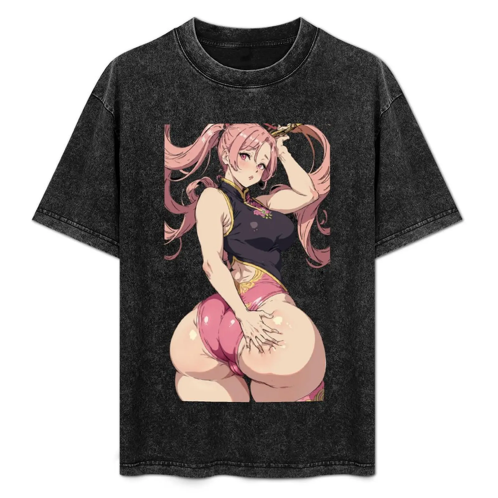 

Pink unitard 2 T-Shirt summer top kawaii clothes custom shirt vintage anime shirt men workout shirt