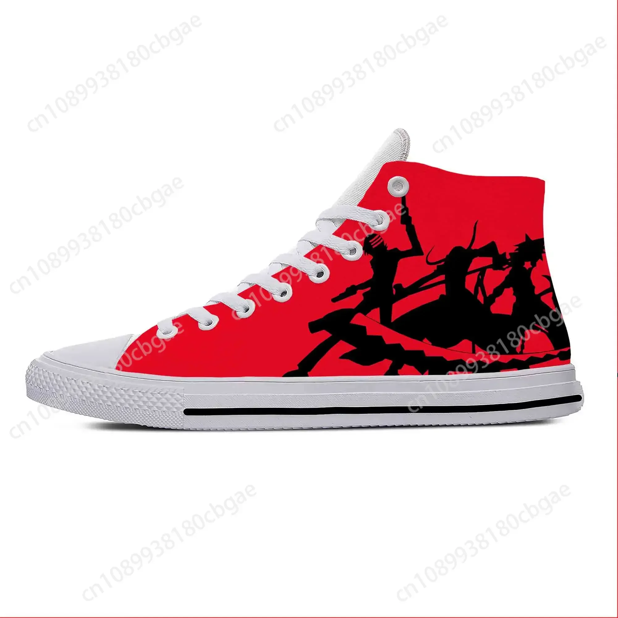 

Japanese Anime Manga Cartoon Soul Eater Fashion Casual Cloth Shoes High Top Lightweight Breathable 3D Print Men Women Sneakers