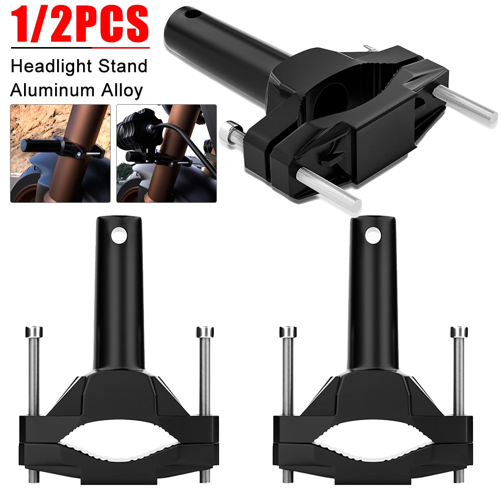 

1/2pcs Universal Mount Bracket For Motorcycle Bumper Modified Headlight Stand Spotlight Extension Pole Frame Support Moto Parts