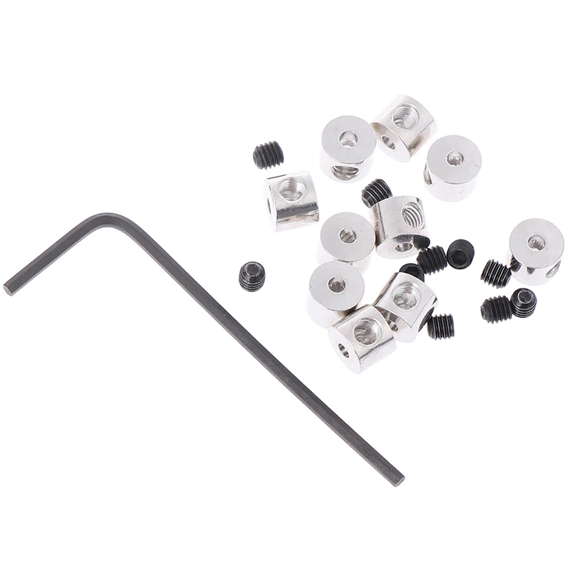 【LM】12pcs/Set Vest Brass Pin Keepers Locking Pin Backs Savers Holder Allen Wrench 7mm Length Dropshipping