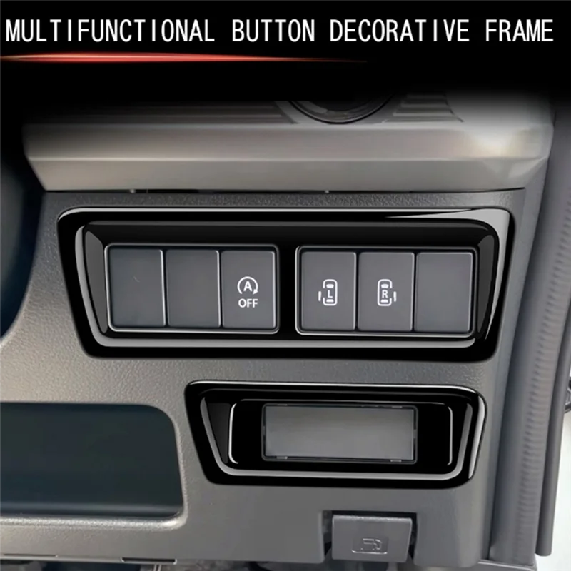 

AW-Car Central Control Multifunction Button Trim Frame For Suzuki SPACIA 2017-2022 Car Interior Parts Accessories RHD,A