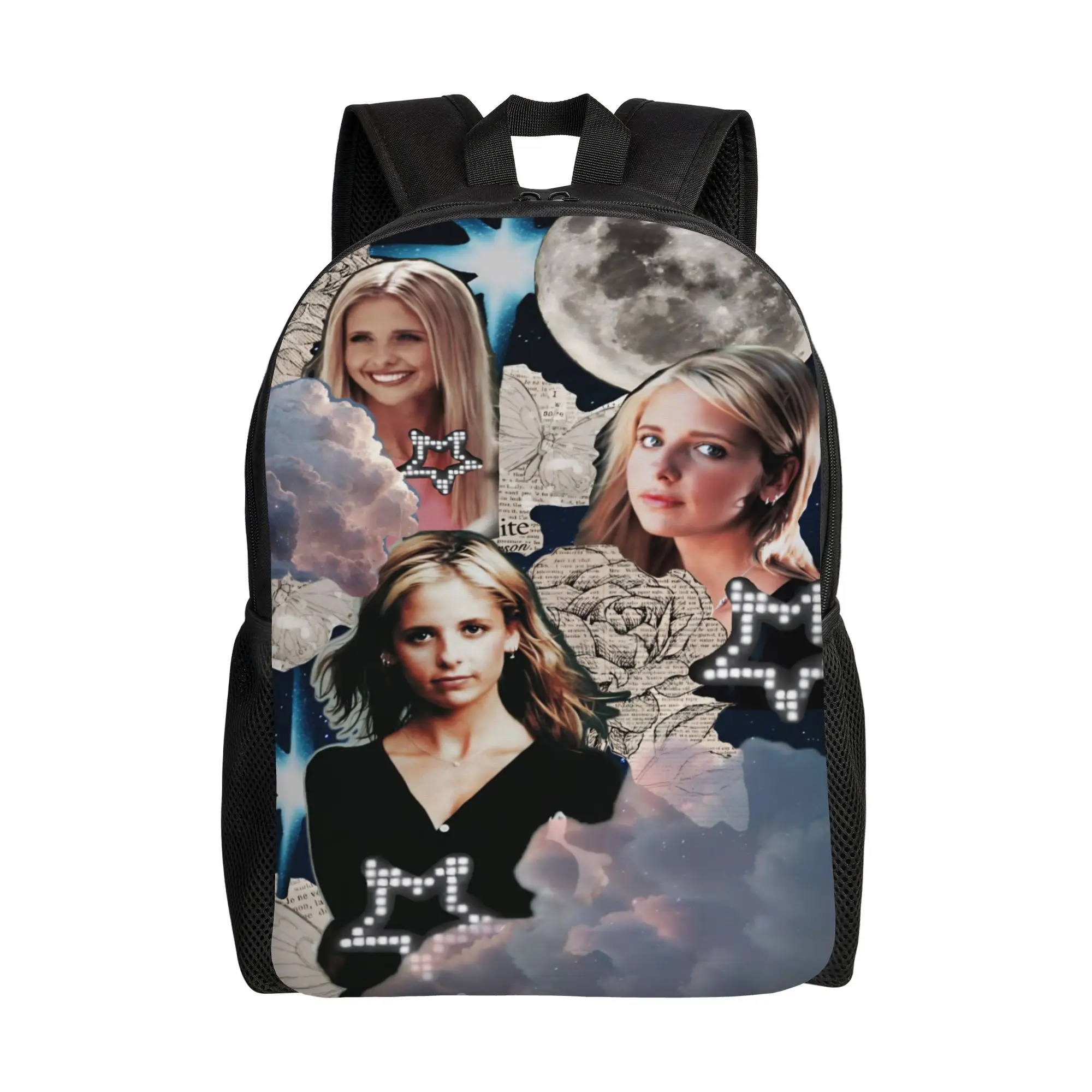 Buffy the Vampire Slayer Teenage Backpack Sports High School Travel Horror Daypack for Men Women Laptop Computer Shoulder Bag