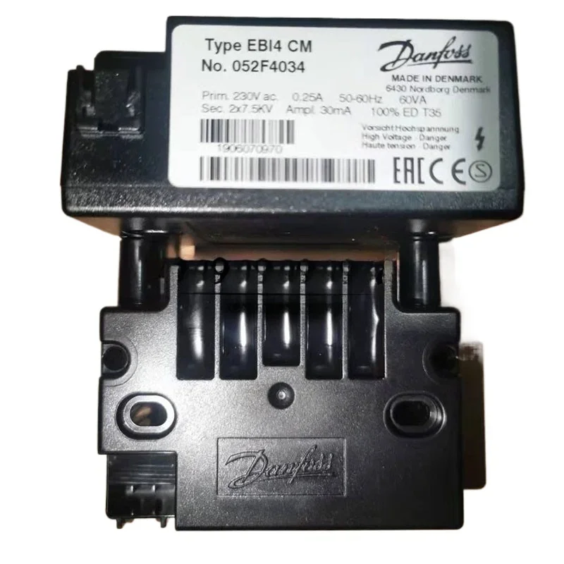 ignition transformer Type EBI4 CM No.052F4034 PRIM.230VAC 0.25A 50-60HZ 60VA MADE IN DENMARK