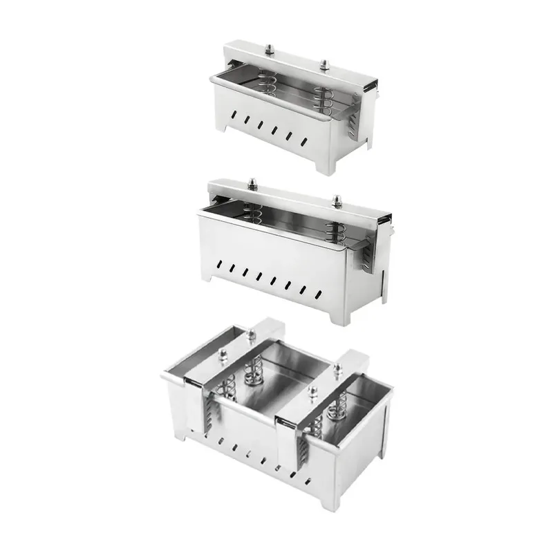 Stainless Steel Meat Pressing Maker Manual Meat Forming Box for Household Restaurant Cooking Ham Brick Beef Pork