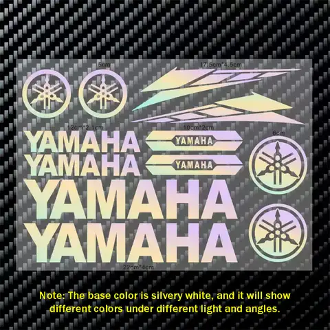 For Yamaha Motorcycle Stickers Letter Logo Scooter Fuel Tank Helmet Modification Decoration Set Stickers