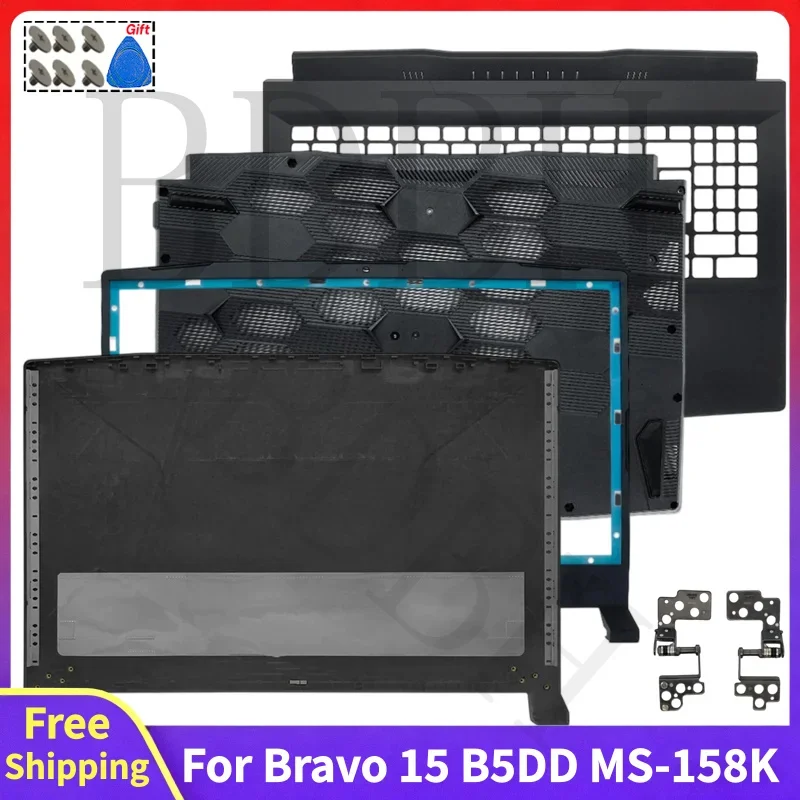 For Bravo MS-158K MS-158N MS-158M MS-158P New Replace Laptop LCD Back Cover Rear Lid Top Case Front Bezel Palmrest Bottom Cover