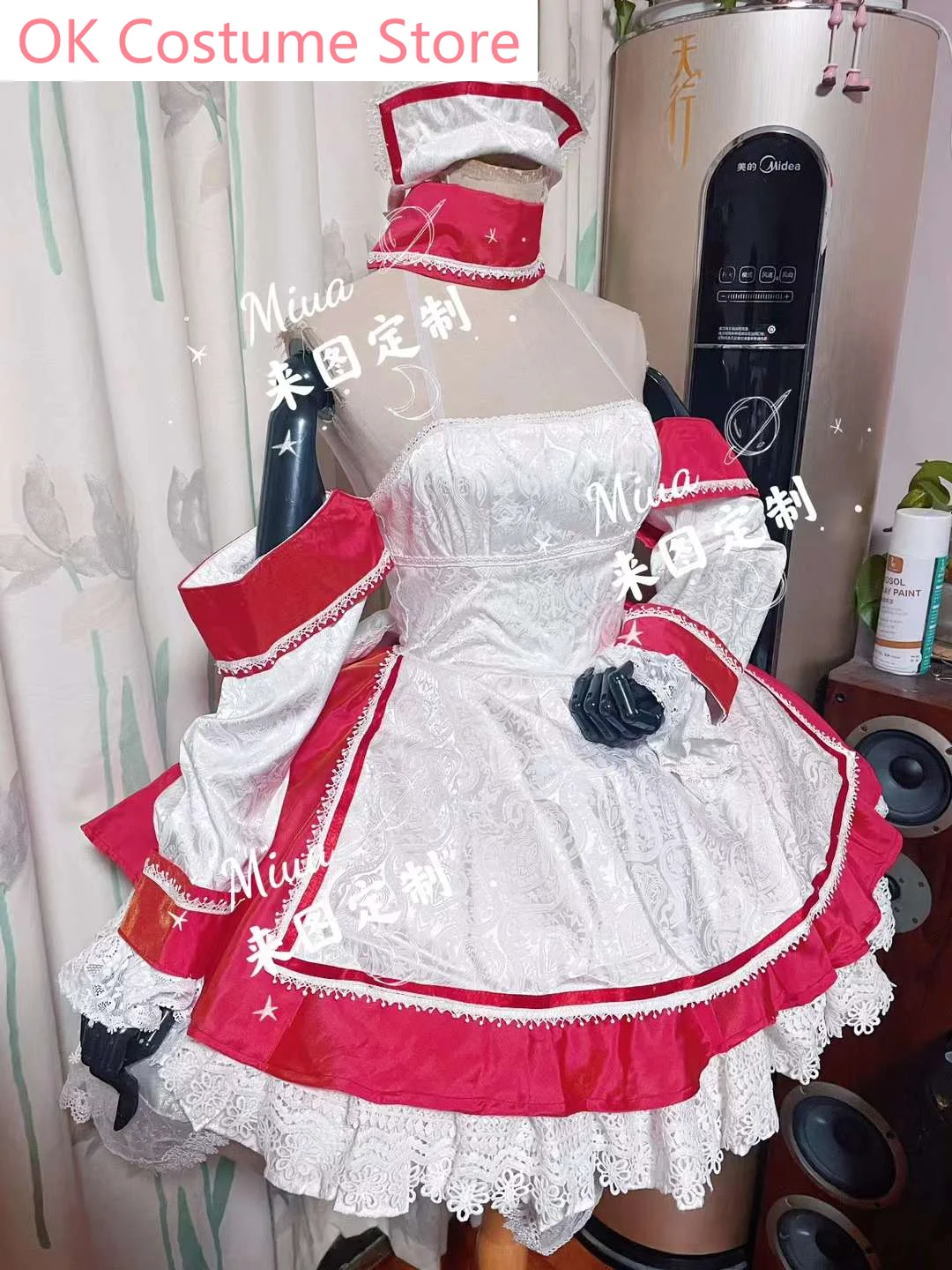 Chobits Elda Maid Dress  Cosplay Costume Cos Game Anime Party Uniform Hallowen Play Role Clothes Clothing