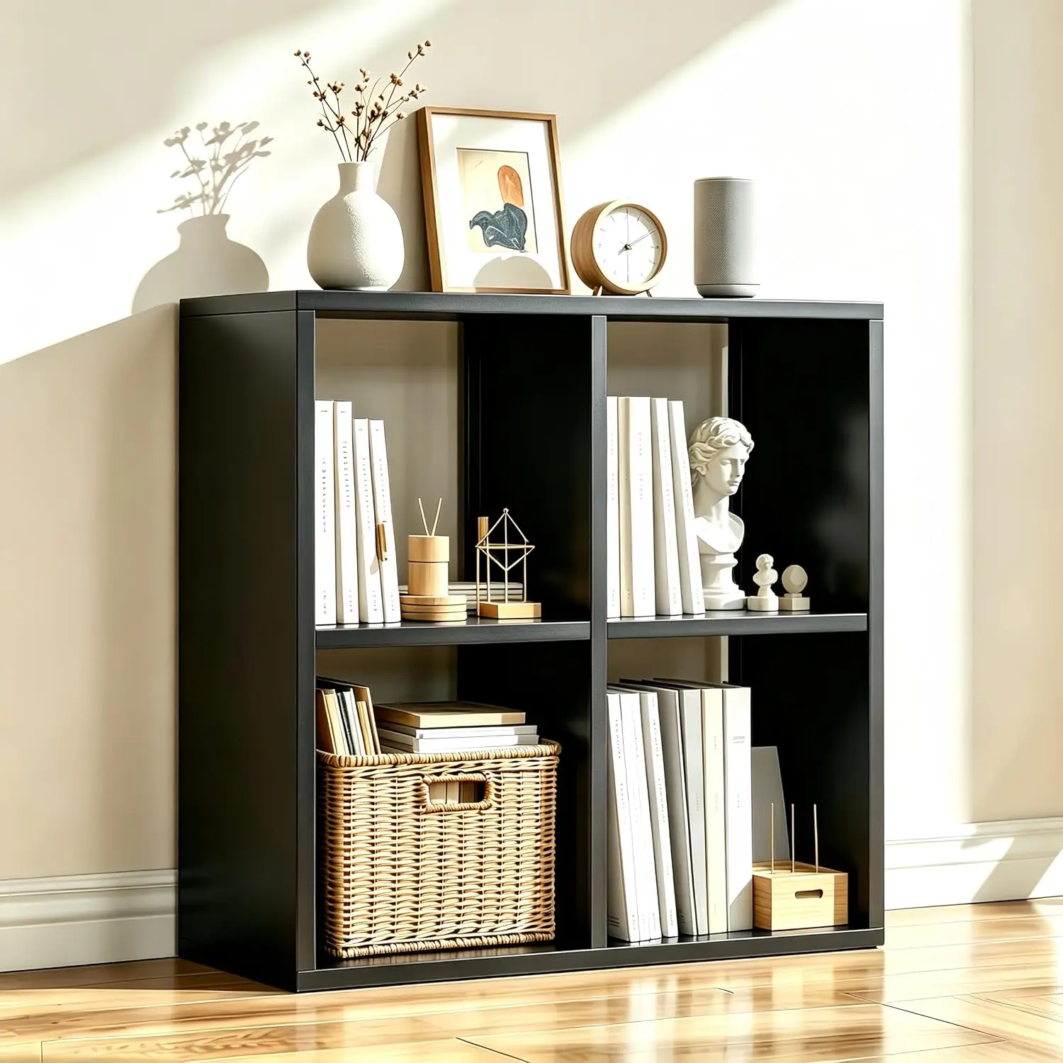 4-Cube Metal Storage Shelf Organizer for Books & Home Office, Customized