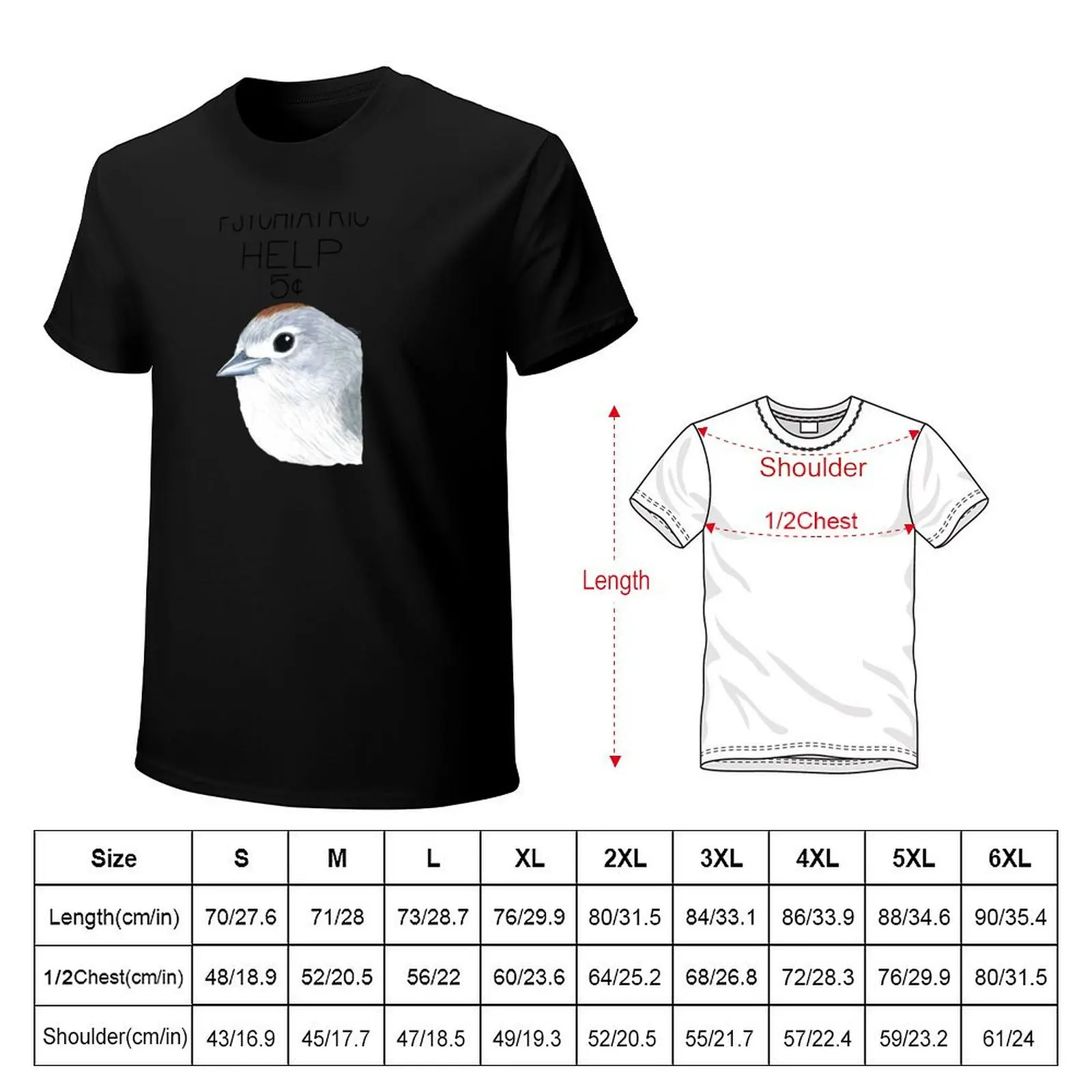 Psychiatric Help (Lucy's Warbler) T-Shirt Utility Work Short Sleeve Top