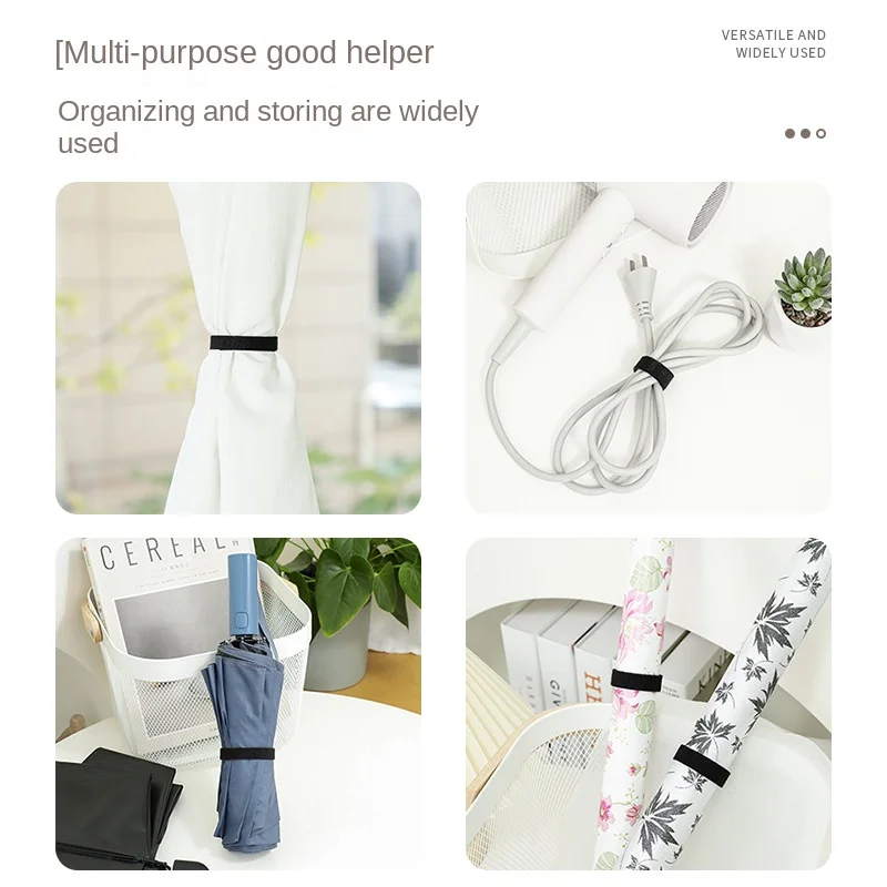 3326 1m 3m 5m Cable Organizer Wire Winder Clip Mouse Cord Management USB Charger Protector Data Cable Power Cable Tie Straps
