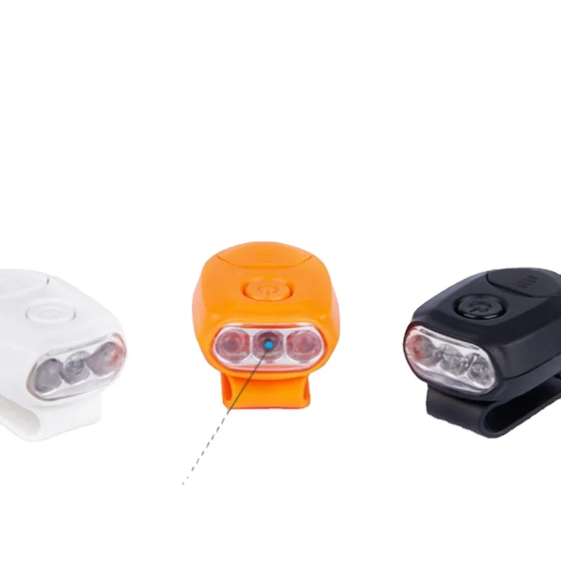 Mini LED farol chapéu clipe luz, branco forte farol, mini lanterna, chapéu lâmpada