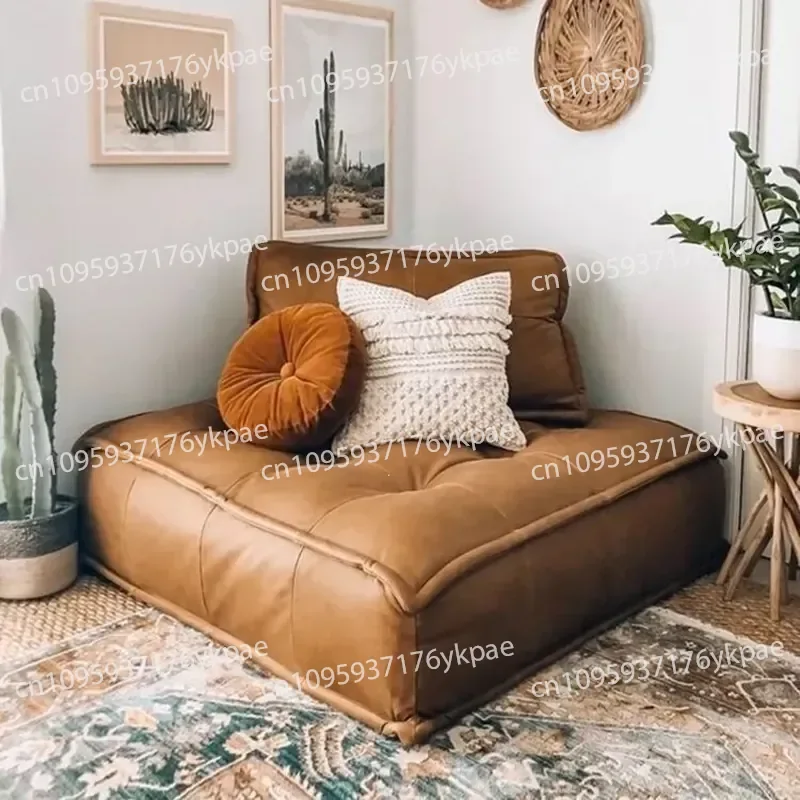 Sofa Single Minimalist Technology Cloth Square Module Double Combination Small Apartment Floor Lazy Chair