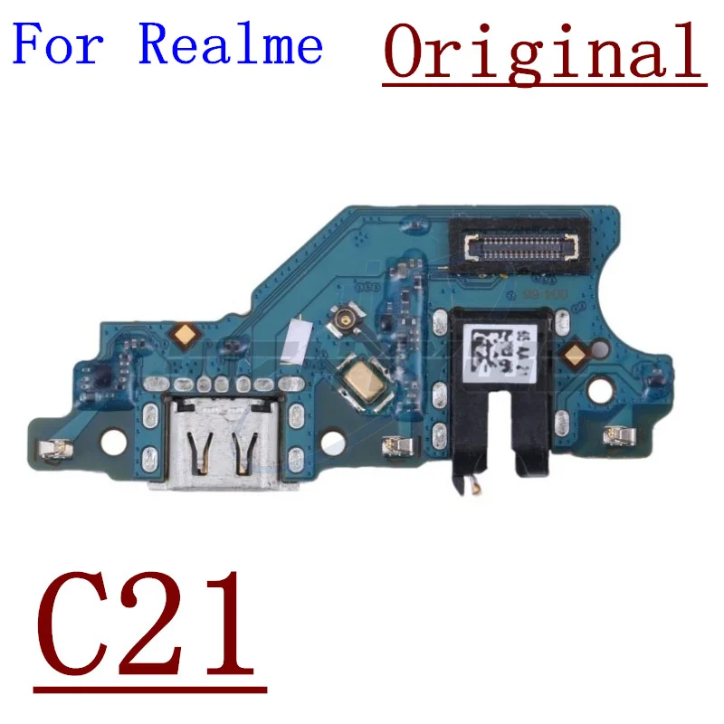 Original USB Charging Port Dock Plug Connector Charger Board With Microphone For OPPO Realme C1 C3 C3i C11 C12 C15 C20 C21 C21Y