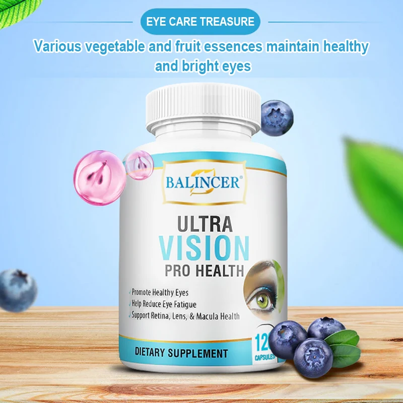 Eye Care Capsules - Antioxidants, Support Healthy Vision, Protect Eyes, Reduce Eye Fatigue and Promote Eye Microcirculation