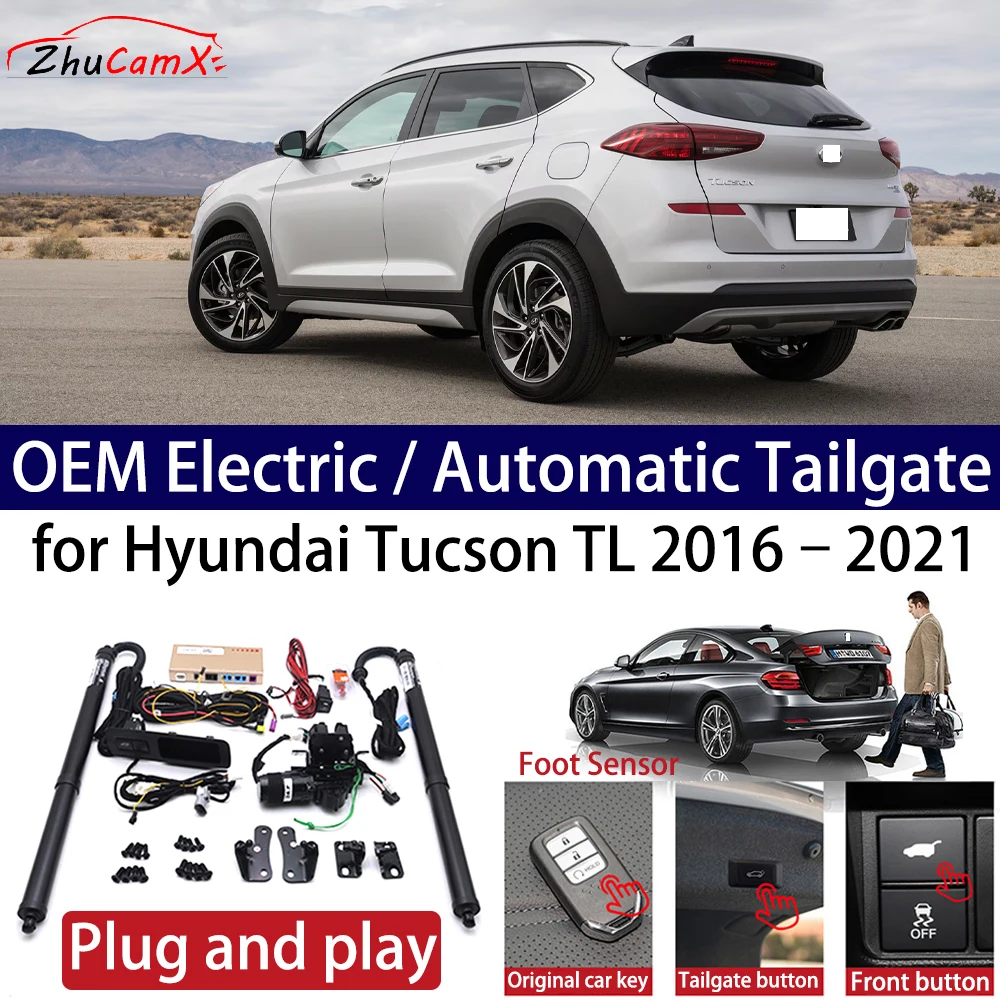 ZhuCamX for Hyundai Tucson TL 2016–2021 Car OEM Power Electric Automatic One-Click Smart Liftgate Tail Gate Support Opener