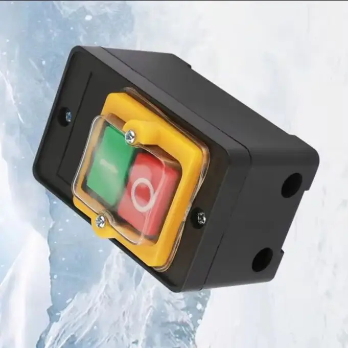 Waterproof Self Reset Momentary Push Button Switch AC220V 380V Control Button For Mechanical Equipment Drilling Machine Operatio
