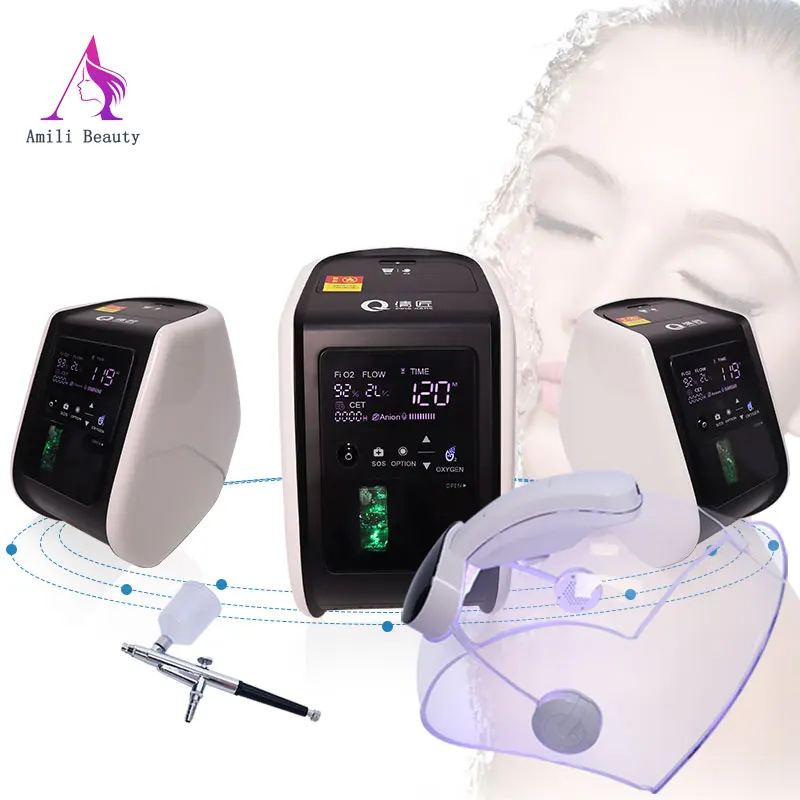 Korea O2 Derm Facial Machine Oxygen O2derm Oxygen Facial Mask Dome Therapy Oxygen Infusion Facial Machine with O2toderm Dome