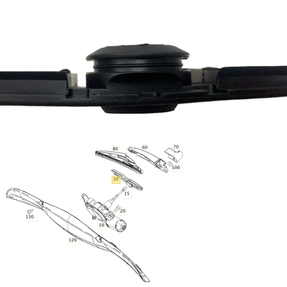 

Rear Wiper Sealing Grommet A0009983401 ABS Black for Mercedes For Smart For Fortwo W451 Chassis 2007-2015 Years