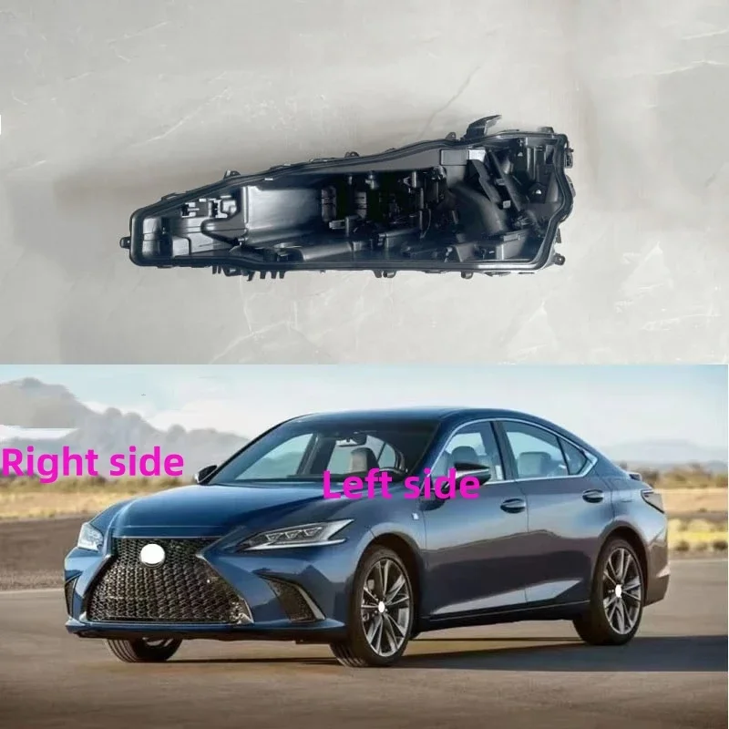 For Lexus ES 2018 2019 2020 2021 2022 2023 2024 Headlamp Base Headlight Rear Shell Replace Headlight House Black rear shell