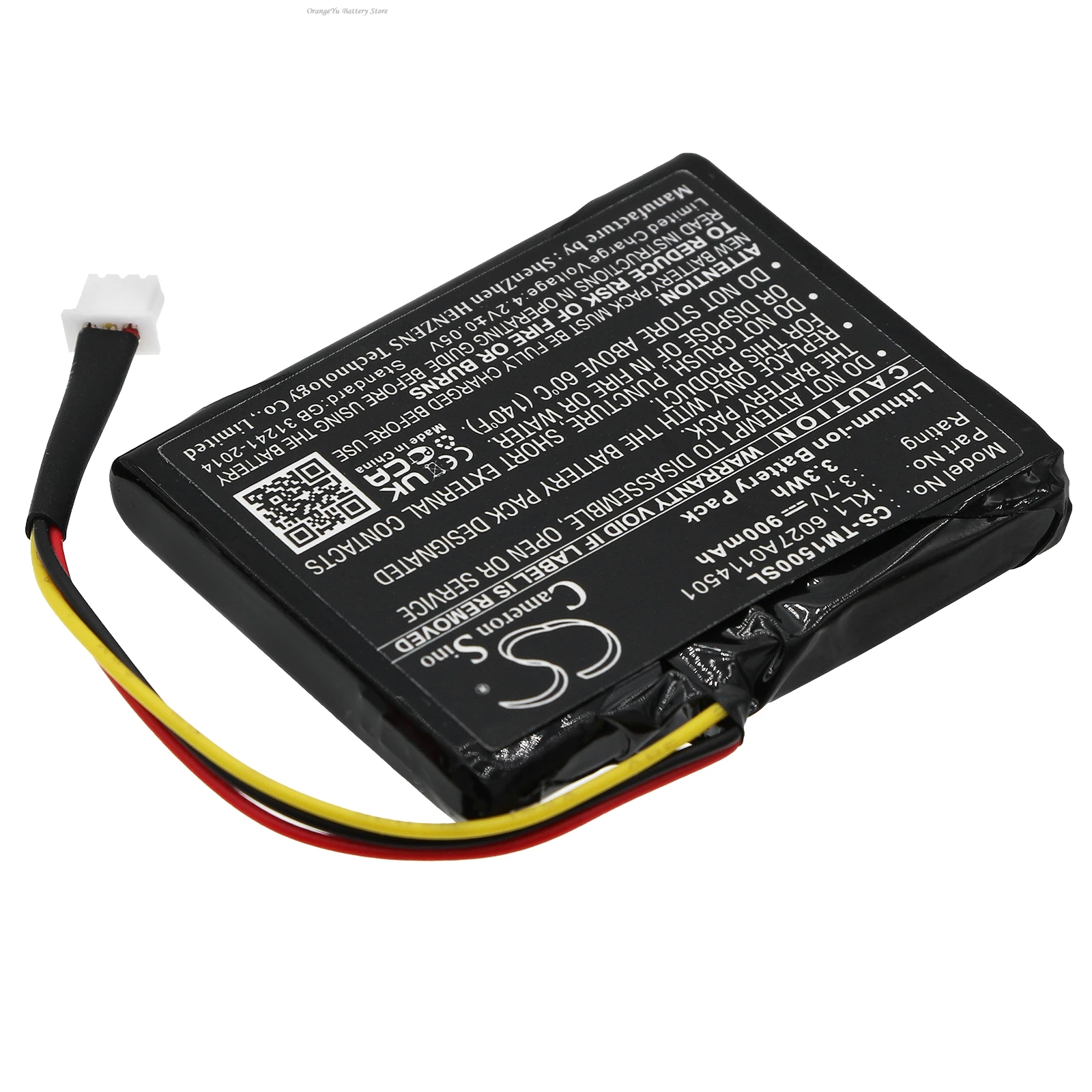 2025 NEW 3.7V900mAh Navigator Battery 6027A0114501 KL1 for TomTom VIA 1505T 1435TM 1505M 1405M 1435T 1535T 1405T 1505 1405 1400M