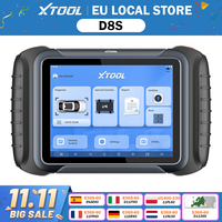 XTOOL D8S Automotive OBD2 Scanner All System Car Diagnostic Tools Topology Mapping ECU Coding FCA Auto Auth Key Programmer