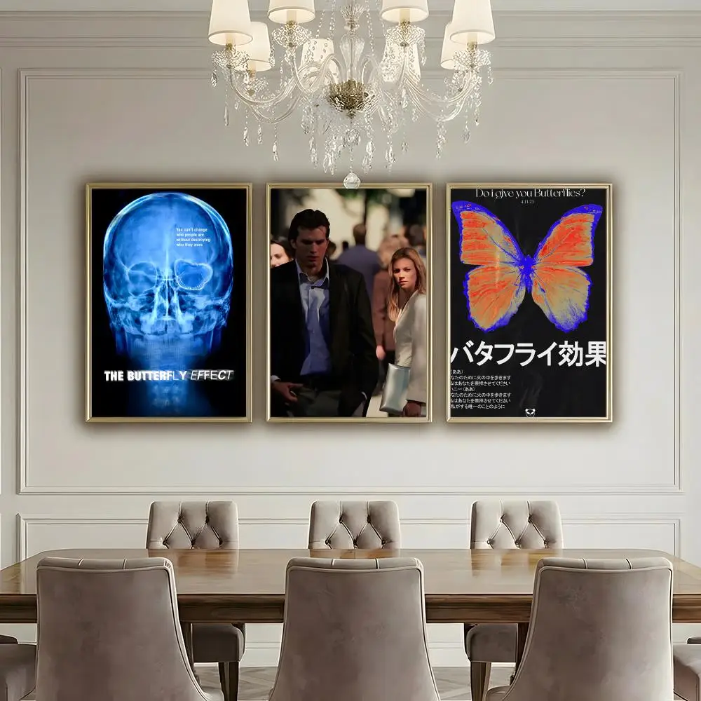 T-The Butterfly Effect SCI-FI THRILLER MOVIE Poster HD Waterproof High-Toughness Self-Adhesive Wall Decor Universal