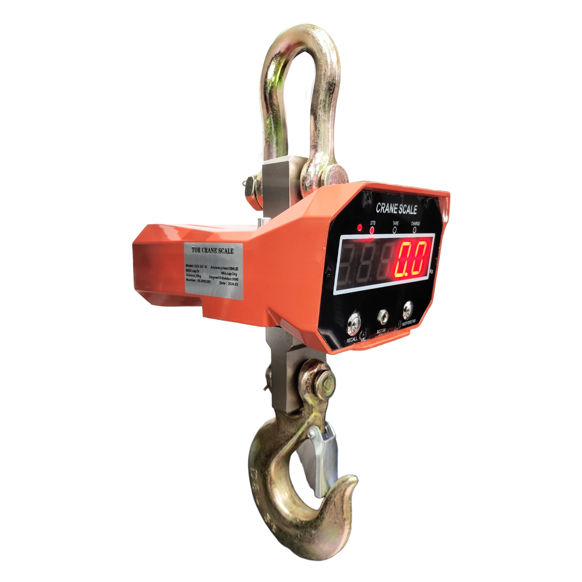 2025 حار بيع Led 3000 كجم العلوي معلقة الرقمية وزنها كرين مقياس لاسلكي عن بعد 3T مع بطارية قابلة للشحن #2