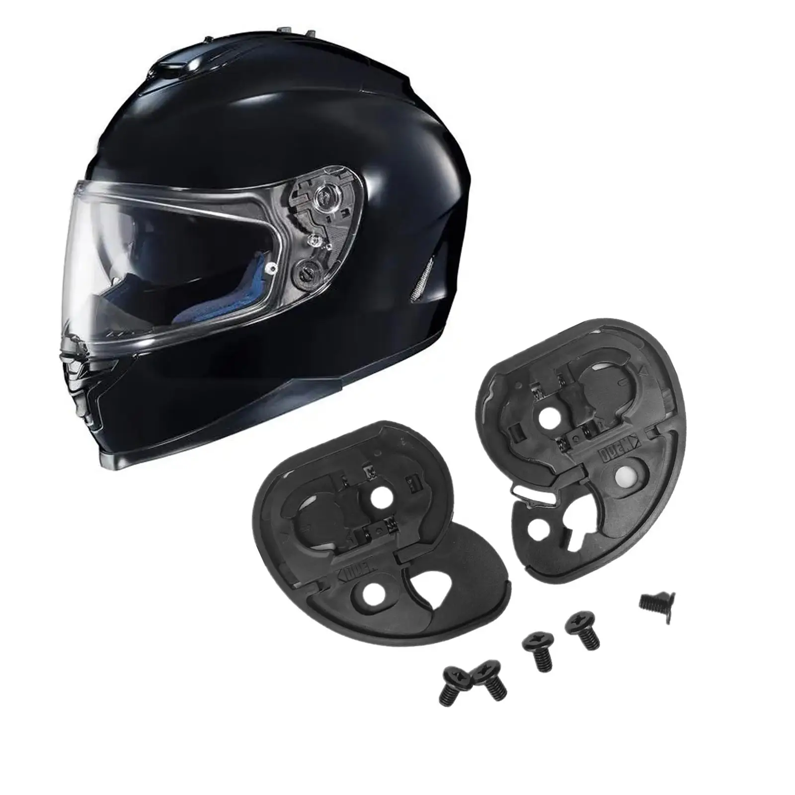 Guard Base High Performance Helmet Lens Base Mounting Kit Easy Install Sturdy PP for Helmets Motorcycle Full Face Helmet