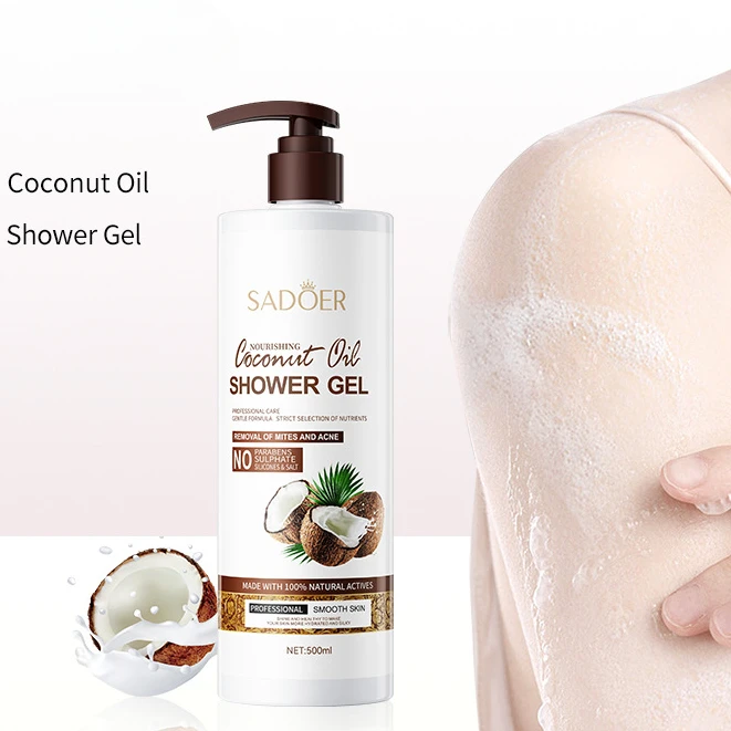 

Coconut Shower Gel 500ml Amino Acid Moisturizing Fragrant Shower Milk Body Cleansers Whitening Body Wash Body Care