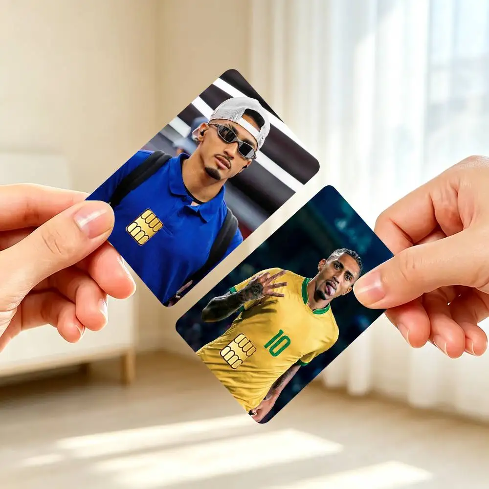 R-Raphinha Football Player Credit Card HD Stickers Small Chip Waterproof Sticker Game Card Decal Gift