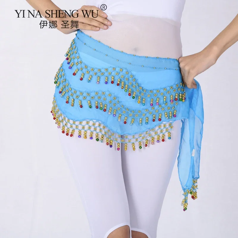 New Belly Dance Belt Costume for Women Bells Tassel Hip Scarf Oriental Tribal Dance Belt Performance Accessories Zills Coin Belt