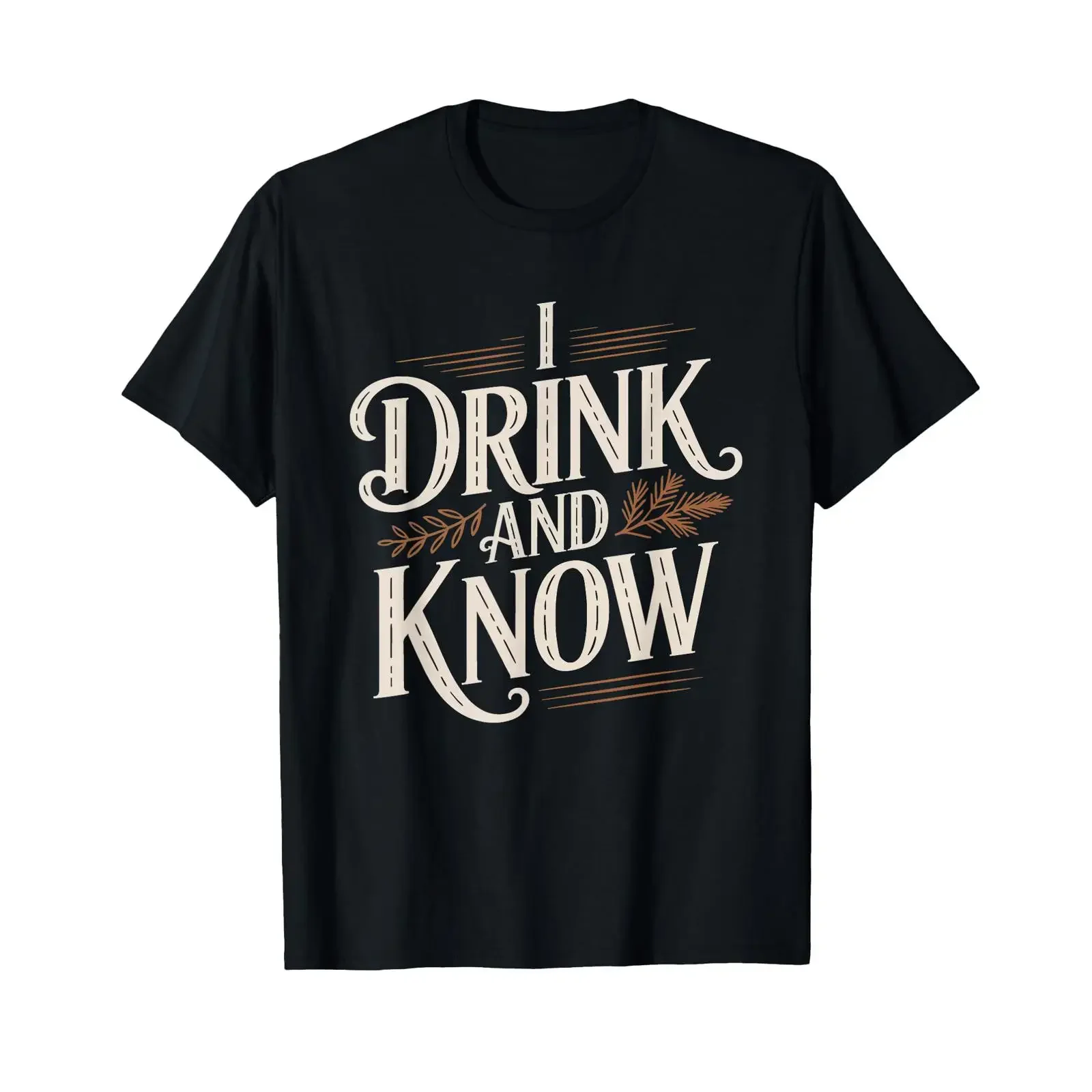 Funny Gin Drinker Know Things Wisdom Humor Cocktail Identity T Shirt vintage Washed Casual fashion graphic Versatile Breathable