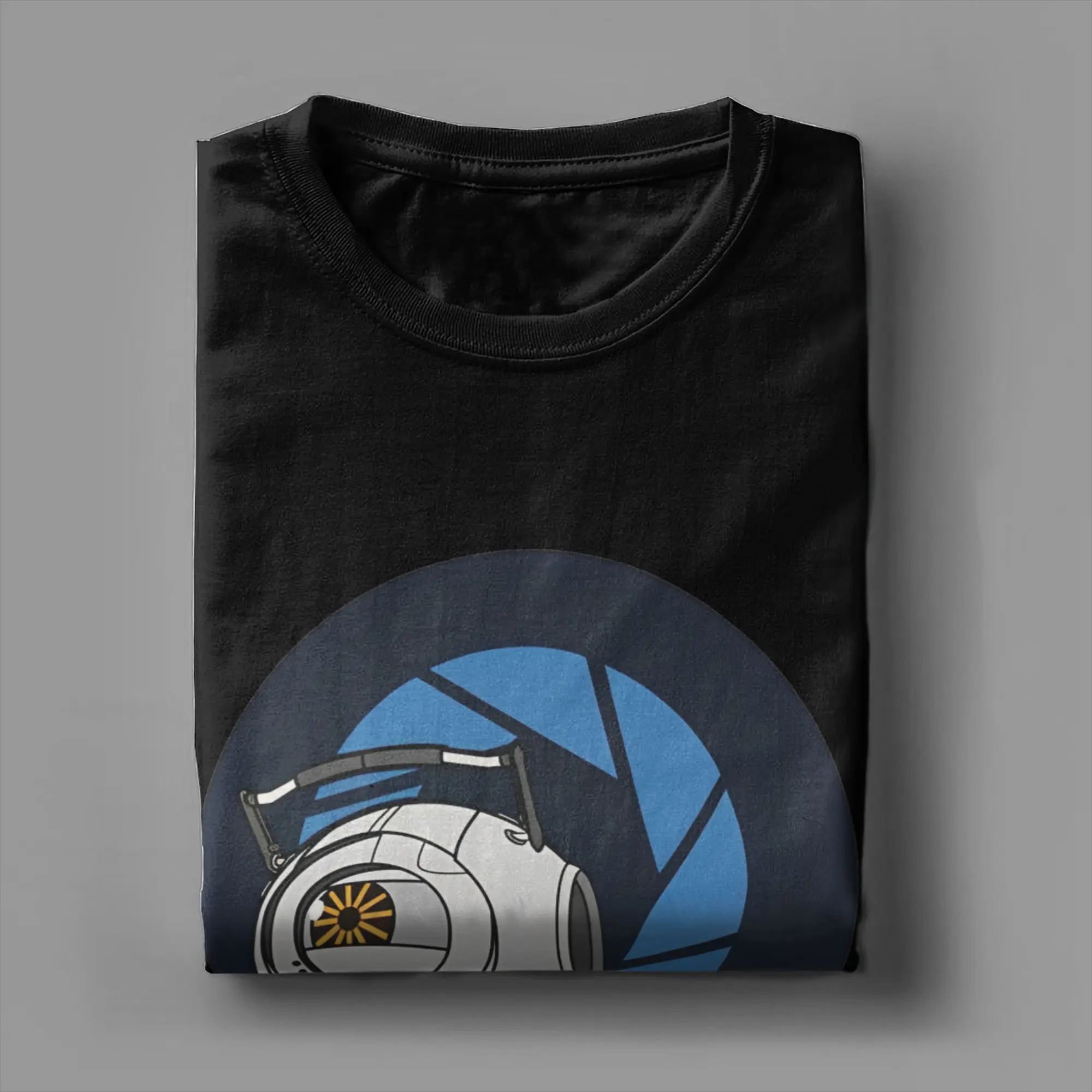 Portal 2 Space Core Accessories Unisex T Shirts Pure Cotton Tee Printed  T-shirt Clothes