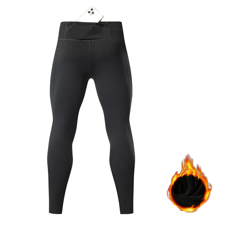 Verano primavera otoño hombres mallas para correr gimnasio pantalones de bolsillo masculino baloncesto fútbol Fitness ejercicio deporte mallas largas 16