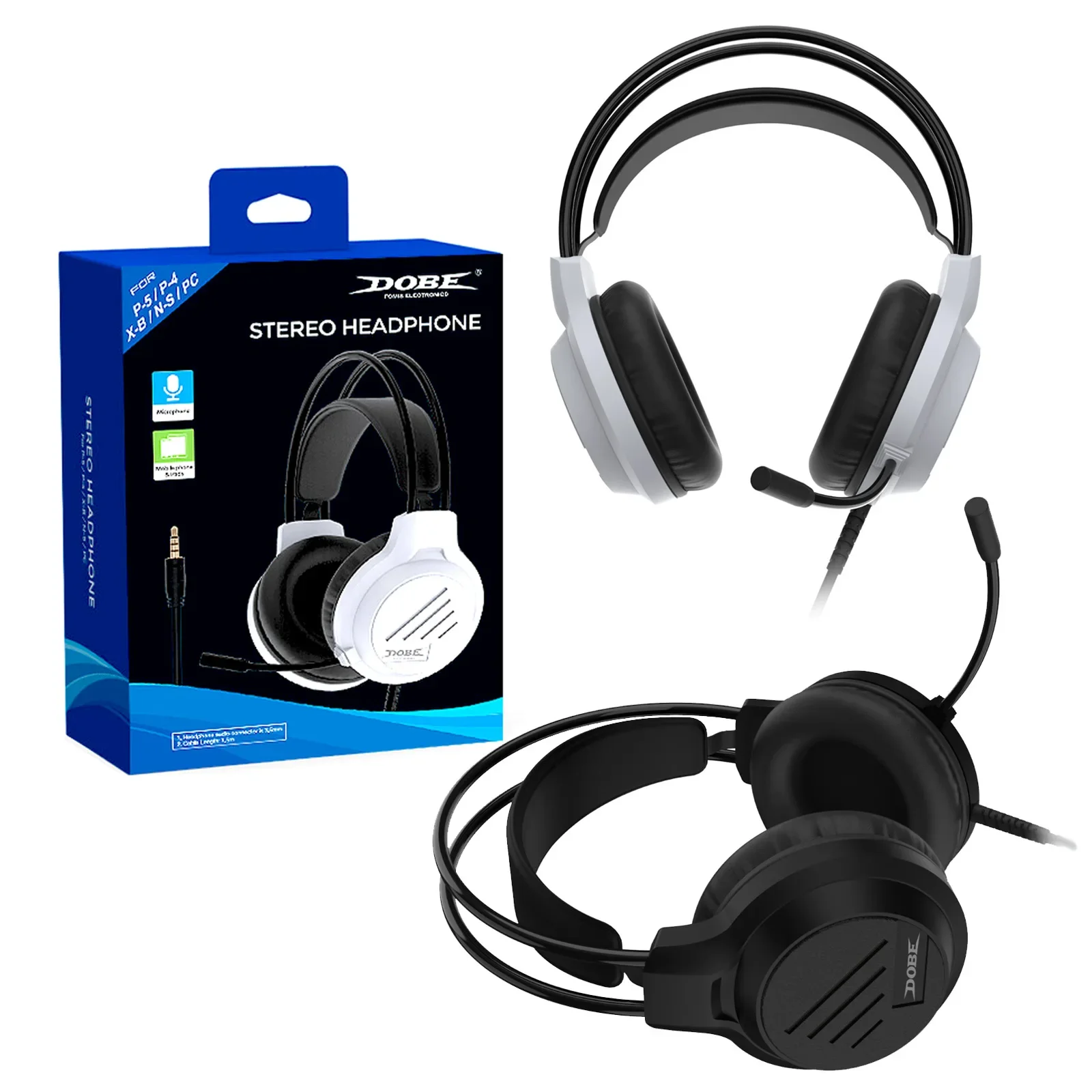 TP5-3592 универсальная игровая гарнитура с микрофоном с шумоподавлением для PS5/PS4/Switch/XBOX/ПК Проводные Игровые наушники с креплением на голову