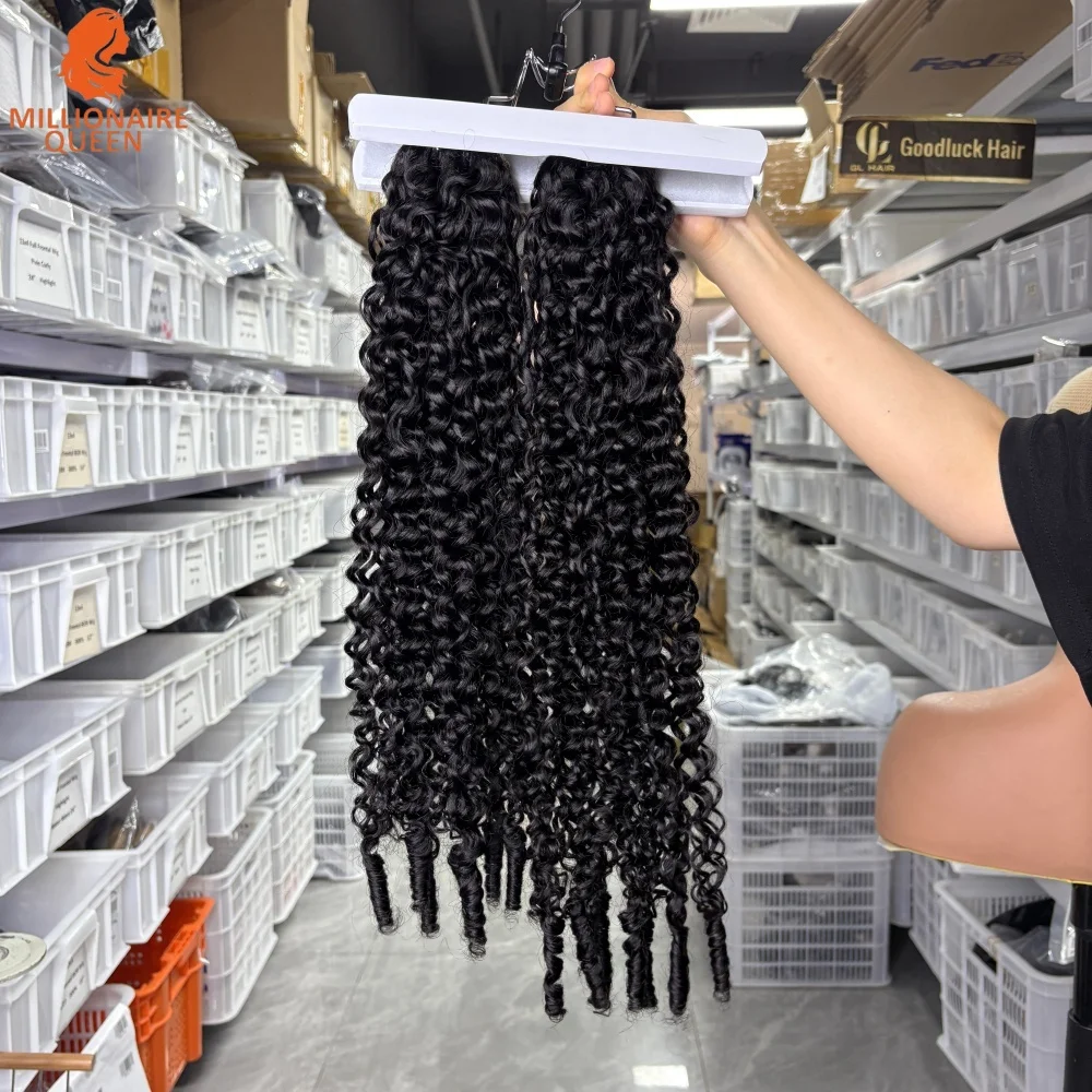 المليونير الملكة 3C4A البورمية مجعد الشعر حزم 100% الشعر البشري البورمية الفيتنامية الخام نسج شعر مستعار بشري للنساء #4