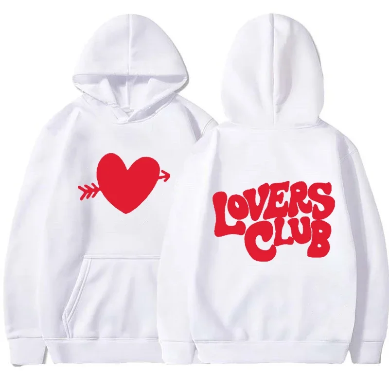 Niall Horan Lovers Club Sweatshirt Text Streetwear Hip Hop Graphic Print Hoodies Unisex Tops For Fall Winter Season