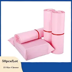 INPLUSTOP New Envelope Pink Mail Bags Various Size Waterproof Packaging Bag Clothing Self-Adhesive Pouch Courier Delivery Bags