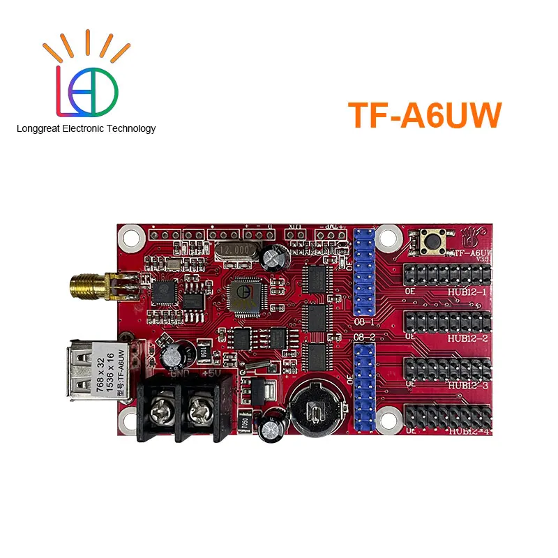 

TF-M6UW TF-A6UW Мобильная система управления Wi-Fi с управлением U-диском Один двойной полноцветный беспроводной контроллер для светодиодной платы экрана