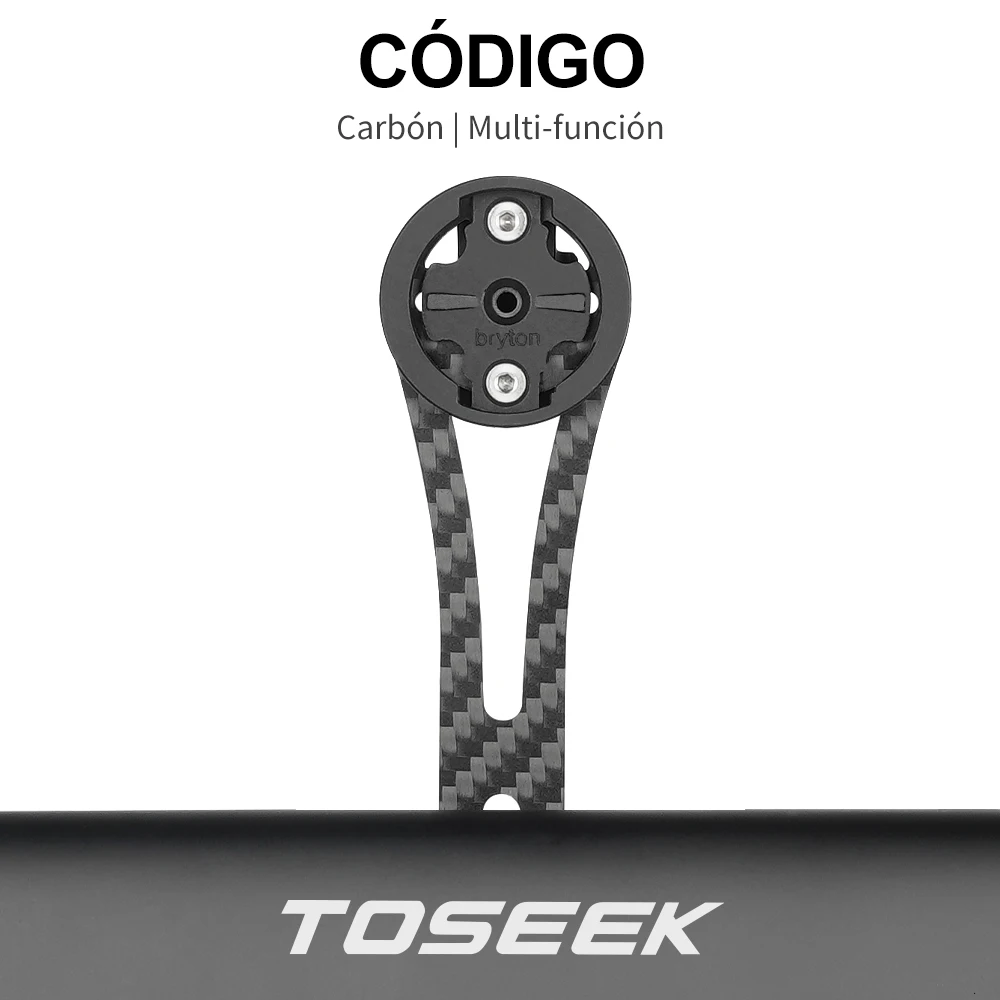 Soporte para ordenador de bicicleta, cronómetro de carbono para ordenador de ciclismo, velocímetro, soporte de luz para Garmin Cateye Bryton Gopro