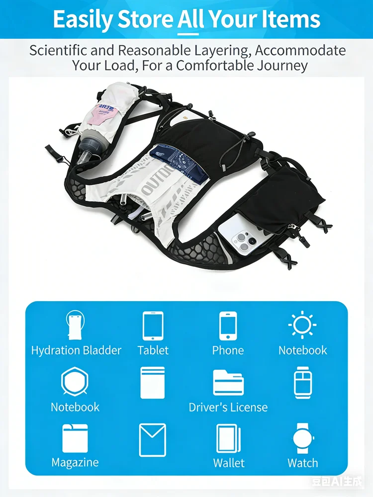 Yansıtıcı Koşu Hidrasyon Yeleğ - Mountain Biking Rucksack incelemesi ve fiyatı