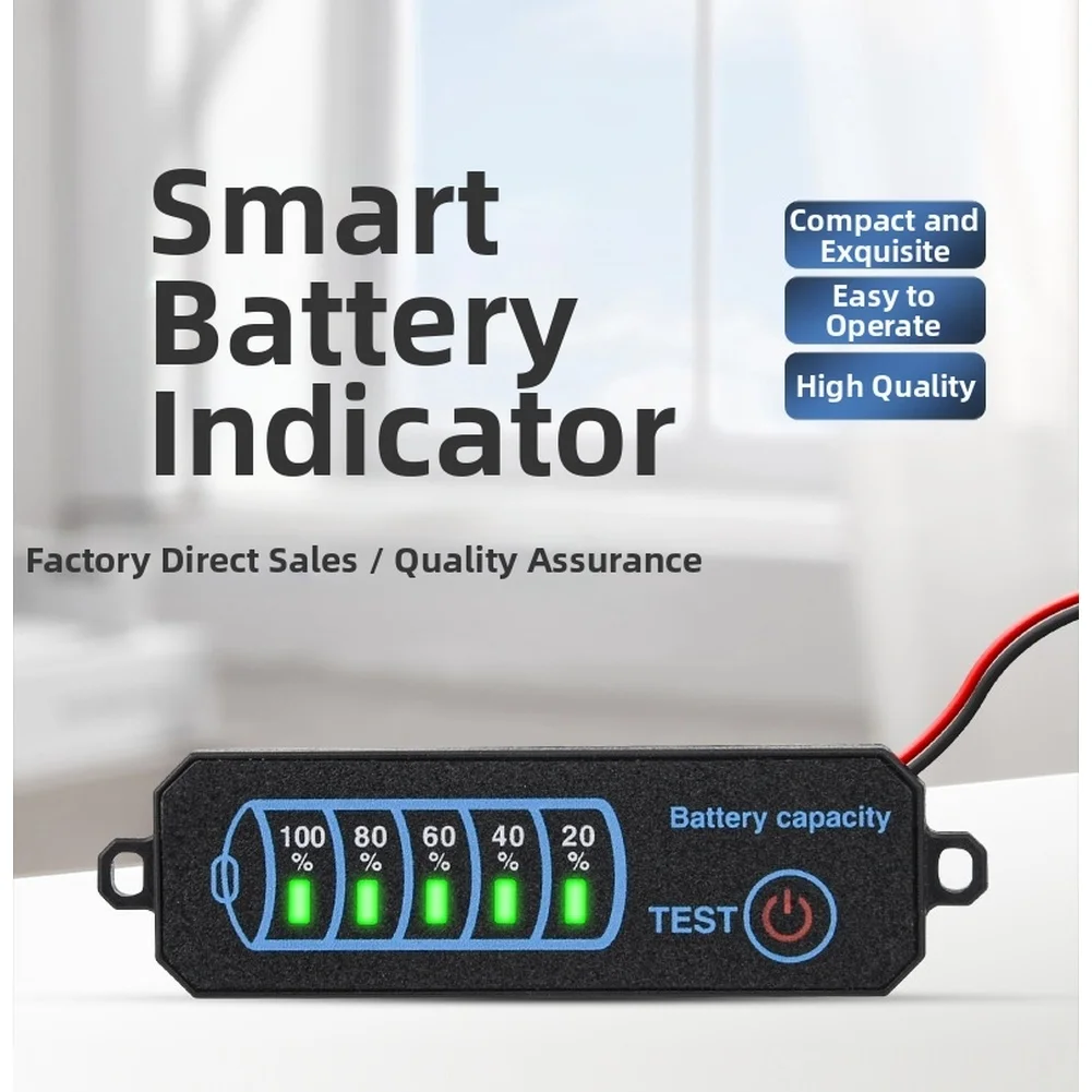 DC 5-30V LED Battery Capacity Indicator Board Voltage Level Tester For Li-ion For Lifepo4 Acid 2-8S Power Display Meter Tool