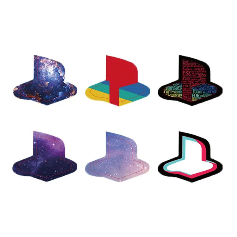6/12 Stück Hautaufkleber für PS5-Konsole, Vinyl-Aufkleber, Skins, individuelles Design, Hautaufkleber für Playstation 5 Konsole, kreative Aufkleber