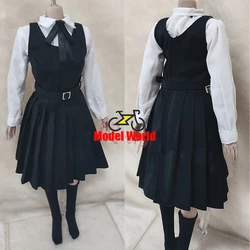 Bambole femminili in scala 1/6 vestiti vestito nero camicia bianca vestito uniforme fit 12 ''action figure body model