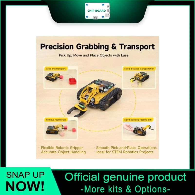 Yahboom Micro Tank Robot Car Micro STEM Programming Kit MakeCode MicroPython APP Wireless Control