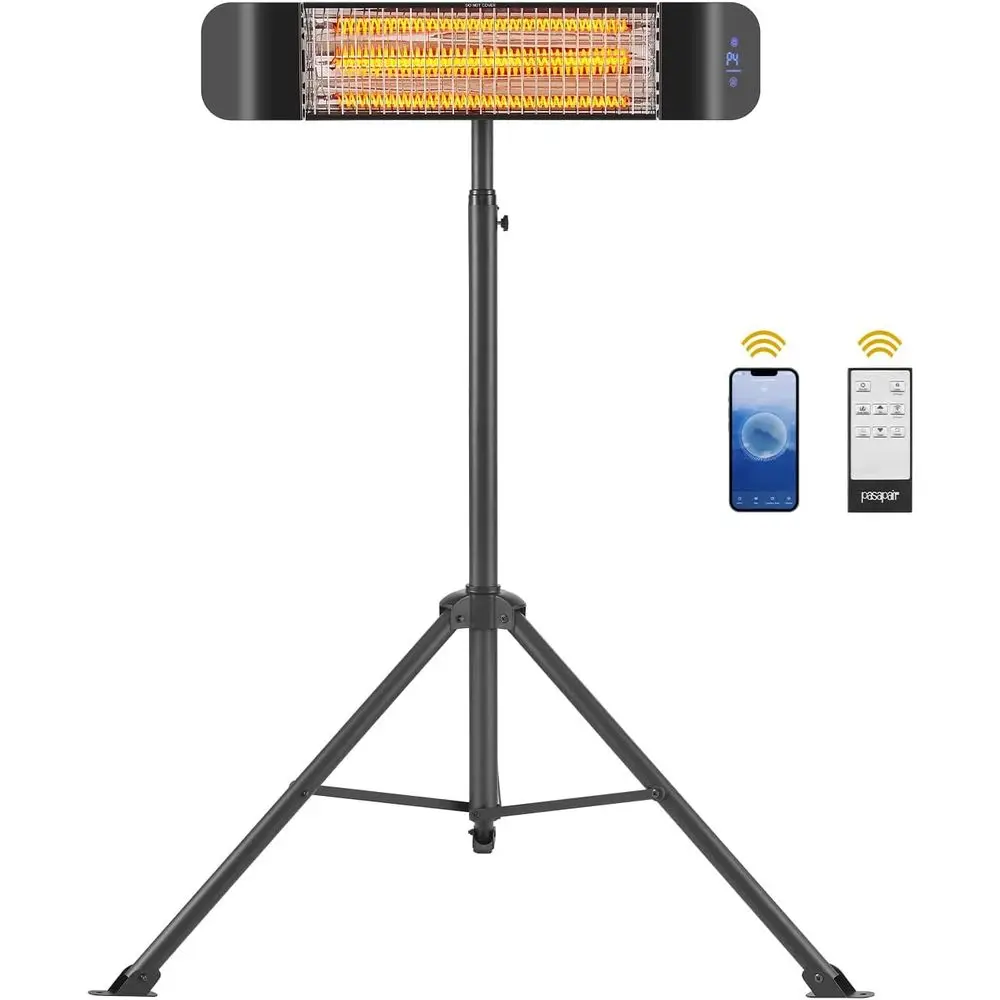 

Smart Infrared Patio Heater with 24-Hour Timer, App-Controlled, Wall-Mountable for Outdoor Spaces, IP65 and CSA Certified