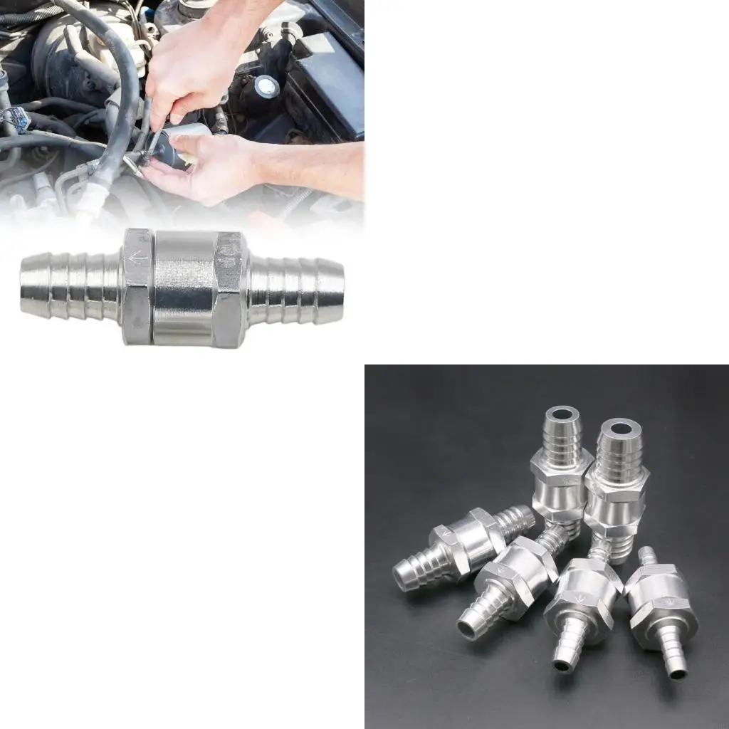 

Aluminum Alloys Line Check Valves Corrosion Resistant Single Way Inline Non Return Valves for Cars Motorbikes Enduring