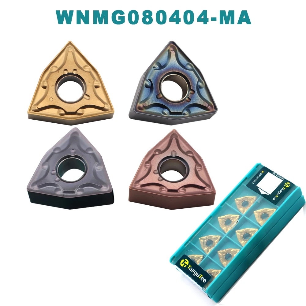 

Высококачественные твердосплавные пластины WNMG080404 MA TT1125 / TT9030/TT4425, оригинальный внешний токарный инструмент, лезвие, токарный станок с ЧПУ, резец, инструменты